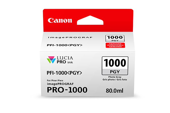 Картридж Canon PFI-1000 PGY (серый фото) 80 мл