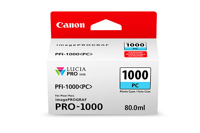 Картридж Canon PFI-1000 PC (голубой фото) 80 мл