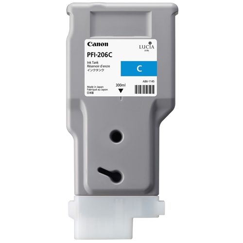 Картридж Canon PFI-206 C (голубой) 300 мл