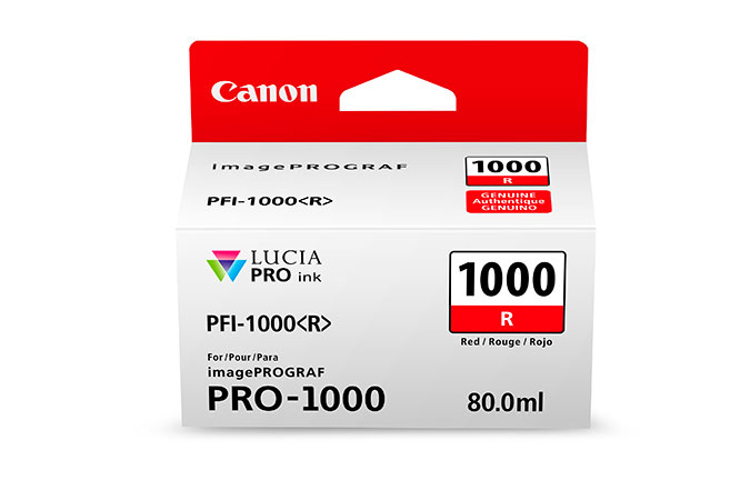 Картридж Canon PFI-1000 R (красный) 80 мл